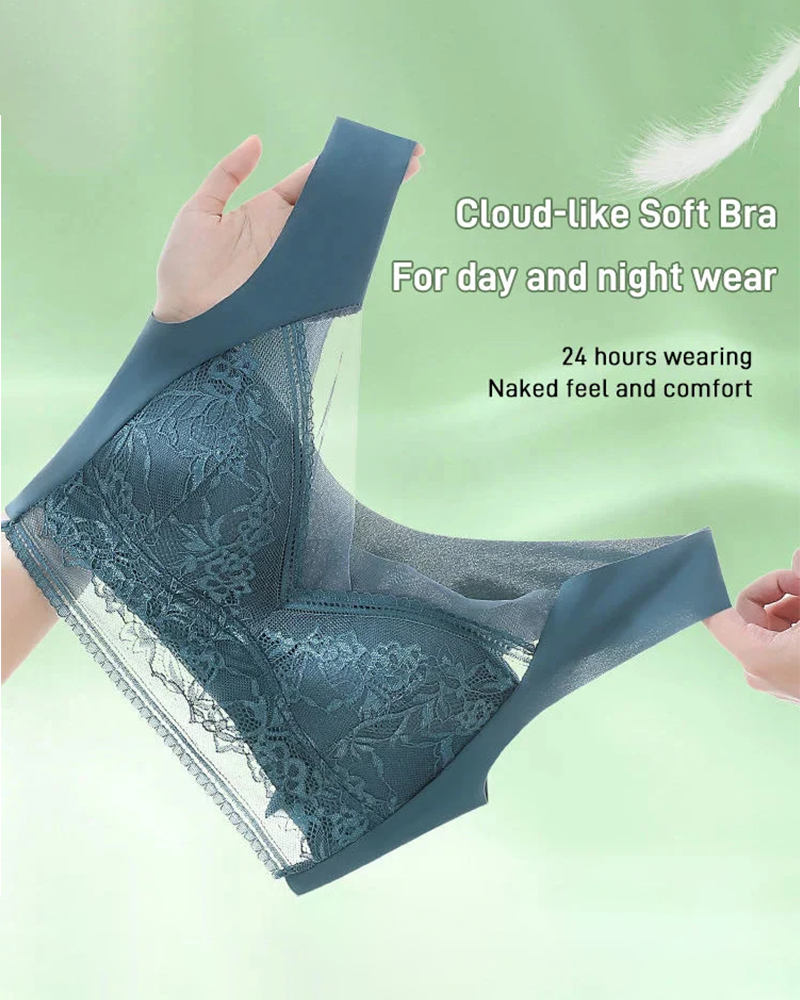 👙 Super comfortable and soft women's lace bra without steel ring