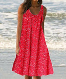 Beach Sleeveless Print Dress