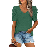 Casual Puff Short-Sleeve T-shirt