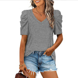 Casual Puff Short-Sleeve T-shirt