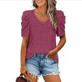 Casual Puff Short-Sleeve T-shirt