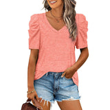 Casual Puff Short-Sleeve T-shirt