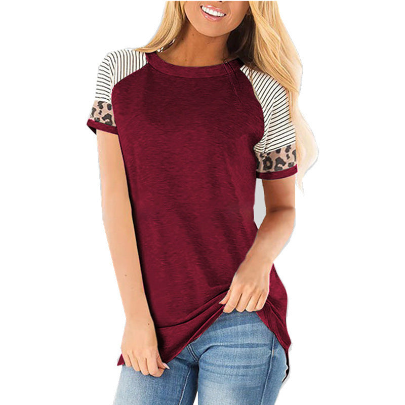 Fashion Cotton Blend Basic T-shirt