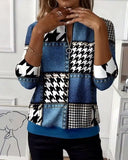 Printed Fashion Half-Zip Sweatshirt