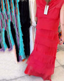 Sleeveless Solid Color Cake Dress