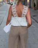 Casual Fashion Sleeveless Blouse