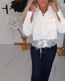 Fashionable Solid Color Shirt