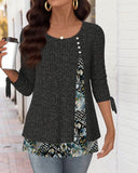 Fake Two-Piece Casual Top