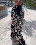 Retro Print Dress