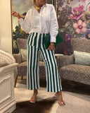 Striped Elegant Trousers