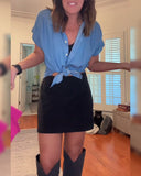 Solid Slimming Bodycon Skirt