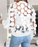 Zipper Mesh Fashion Style Jacket