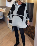 Half-Zip Stand Collar Fashionable Pullover