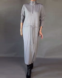Half-Zip Neck Fashionable Dress
