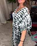 Casual Fashion Slit Short Sleeve Dress
