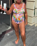 Tropical Floral One-Piece Swimsuit
