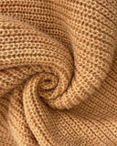 Contrast Color Panel V-Neck Sweater