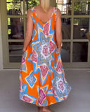 Sleeveless Loose Vacation Dress