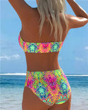 Bandeau Printed Bikini