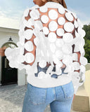 Zipper Mesh Fashion Style Jacket