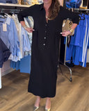 Lapel Solid Color Tie Slim Dress