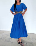 Cross Waist Design Waist Dress