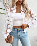 Zipper Mesh Fashion Style Jacket