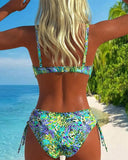 Eye-catching Leopard-print Two-piece Swimsuit