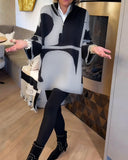 Half-Zip Stand Collar Fashionable Pullover