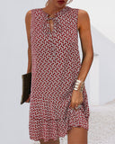 Printed sleeveless dress