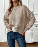 Round Neck Casual Loose Sweater