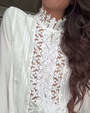 Lace Half Turtleneck Blouse