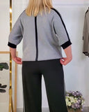 Casual Striped Knitted T-Shirt