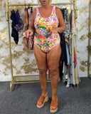 Tropical Floral One-Piece Swimsuit