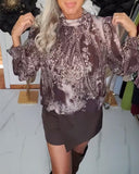 Retro Elegant Long Sleeve Blouse