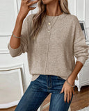 Round Neck Casual Loose Sweater