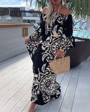 Retro Print Dress