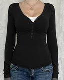 Lace-Trimmed Layered-Look Top