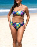 Holiday Print Bikini Two-Piece Swimsuit