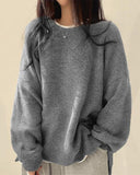 Minimalist Crewneck Loose-Fit Sweater