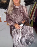 Retro Elegant Long Sleeve Blouse