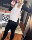 Casual Solid Color Lace-Up Sweater Vest