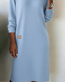 V-Neck Stylish Sweater Dress