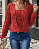 Fake Two-Piece Knit Sweater