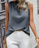 Elegant Sleeveless Buttoned Vest