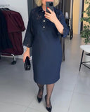 Elegant Lace Patchwork Dress