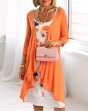 Floral Print Patchwork Long-Sleeved Set