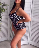 Fashion Printed One-Piece Swimsuit