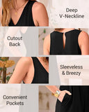 Sleeveless Solid Color Wide-Leg Jumpsuit