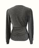 V-Neck Sexy Long-Sleeved Top